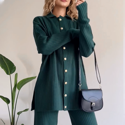 Vera | Striped Knit Two-Piece Set
