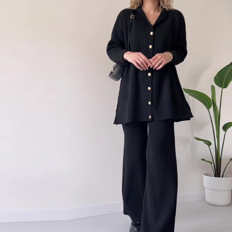 Vera | Striped Knit Two-Piece Set